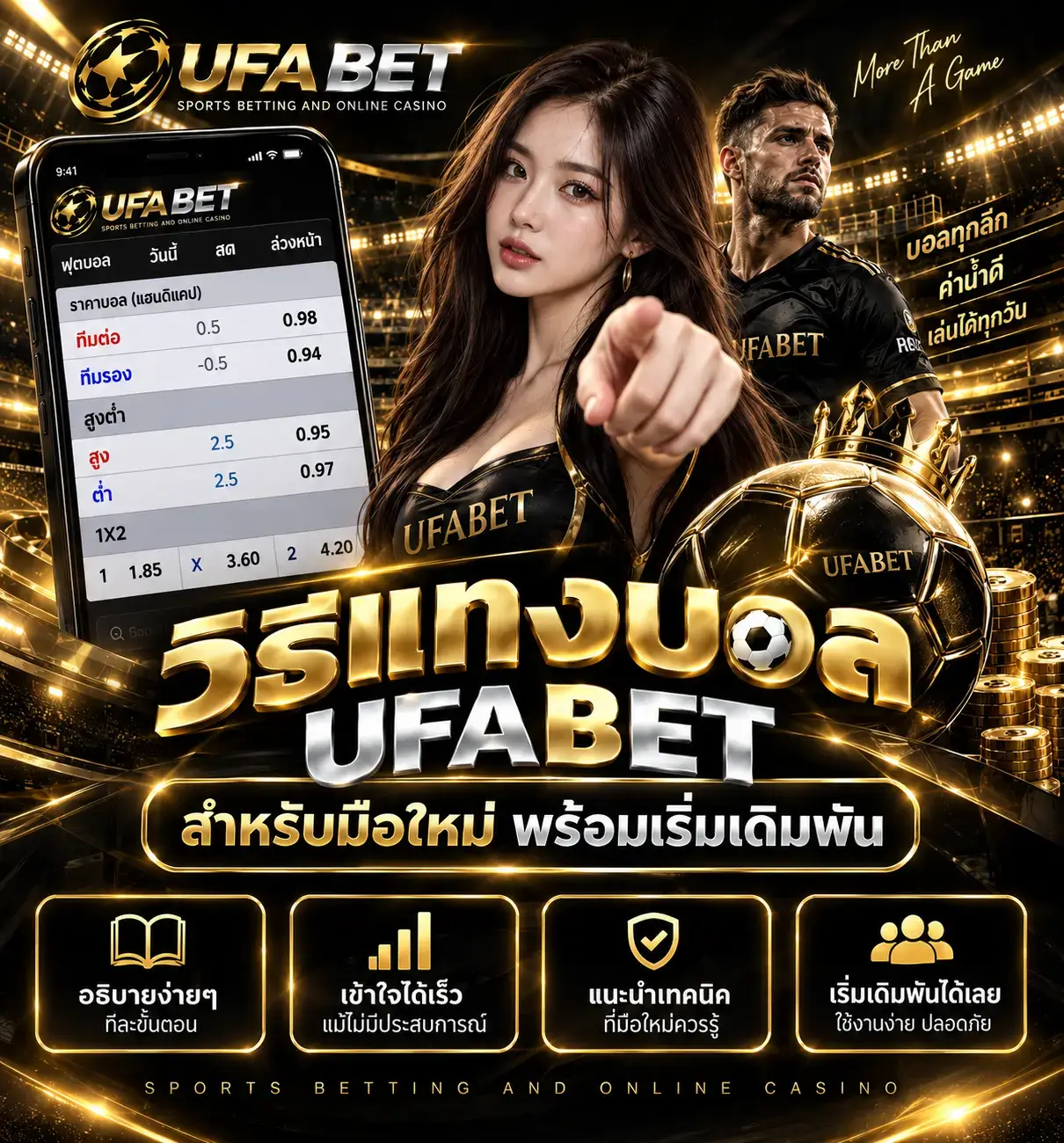 วิธีแทงบอลสำหรับมือใหม่